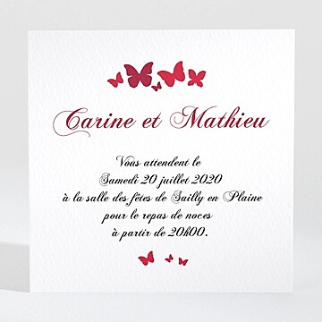 Carton d'invitation mariage réf. N300713