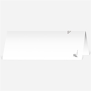 Marque-place mariage gravure originale tendance - Dos du marque-place