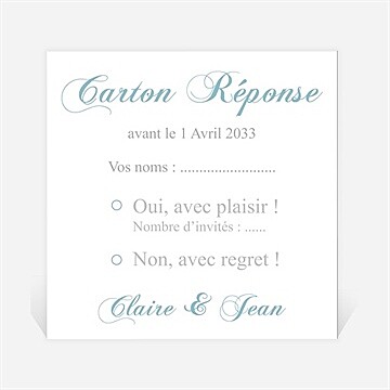 Carton réponse mariage l'élégance en photos
