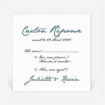 Carton réponse mariage en tongs !