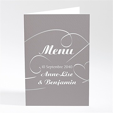 Menu mariage notre danse