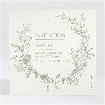 Carton d'invitation mariage réf. N300840