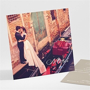 Remerciement mariage notre annonce en photos