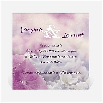 Carton d'invitation mariage réf. N300903