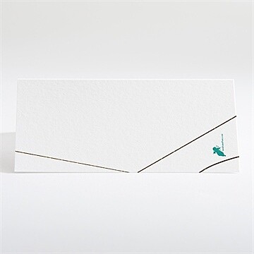 Marque-place mariage papillon photo original - Dos du marque-place