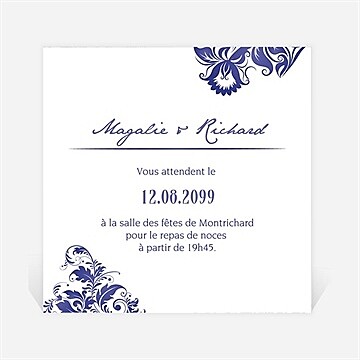 Carton d'invitation mariage réf. N300965