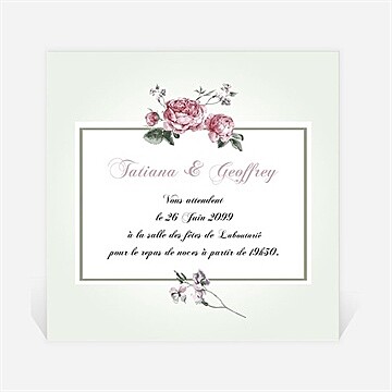 Carton d'invitation mariage réf. N3001025