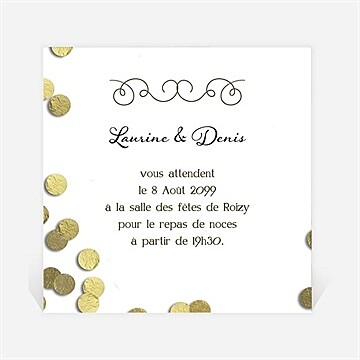 Carton d'invitation mariage réf. N3001034