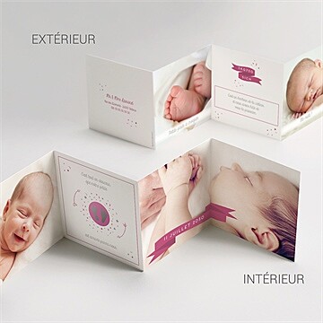 Faire-part naissance annonce photo surprise - Vue d'ensemble