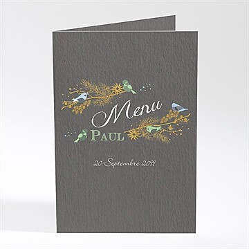 Menu baptême plumes printanières