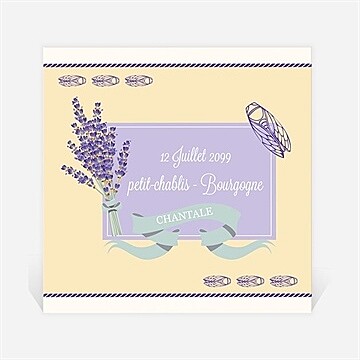 Etiquette de bouteille départ retraite vive le sud ! - Etiquette seule