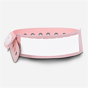Faire-part naissance couleurs pastels et acidulées - Bracelet de naissance