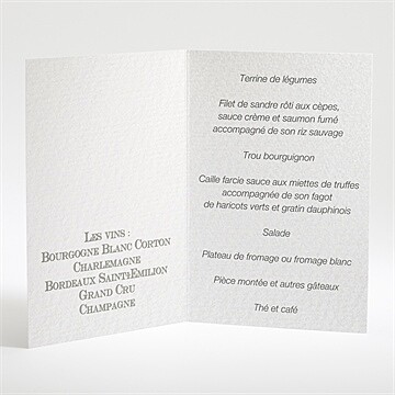 Menu baptême corner fun et photo - Intérieur du menu