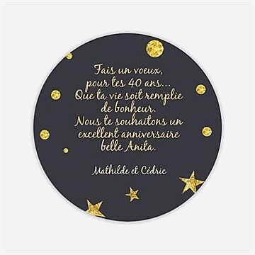 Carte anniversaire carte anniversaire - Dos de la carte