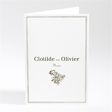 Menu mariage carde traditionnel