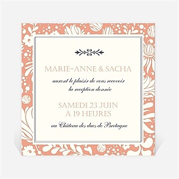 Carton d'invitation mariage réf. N3001240