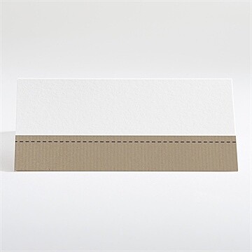 Marque-place mariage kraft et ficelle - Dos du marque-place