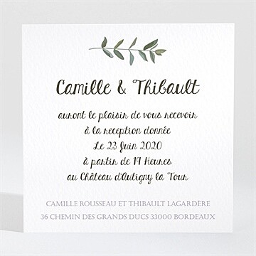 Carton d'invitation mariage réf. N3001349
