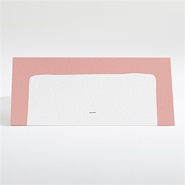 Marque-place baptême initiales à motifs - Dos du marque-place