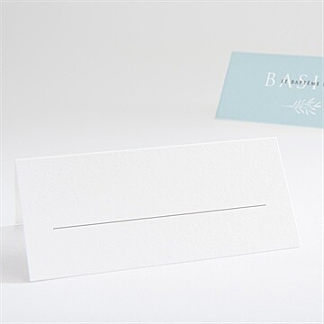 Marque-place baptême filigrane pastel