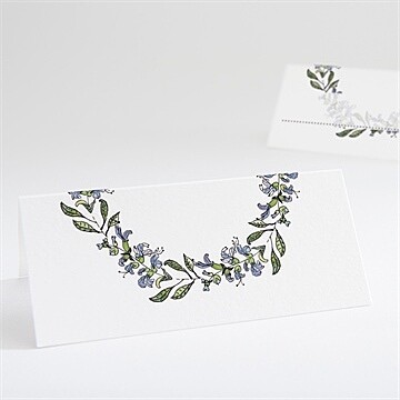 Marque-place mariage végétal retro