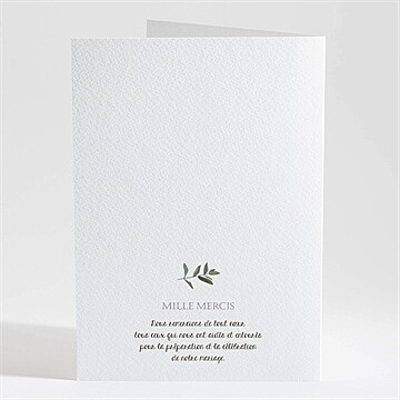 Livret de messe mariage couronne d'olivier - Dos du livret