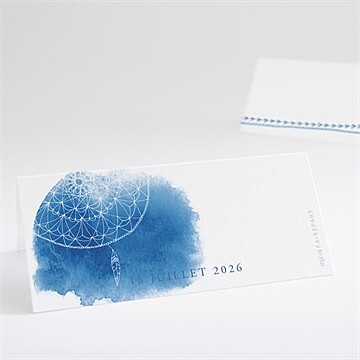 Marque-place mariage perle d'aquarelle