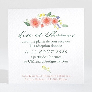 Carton d'invitation mariage réf. N3001437