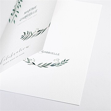 Livret de messe mariage douceur du pinceau - Détail du livret