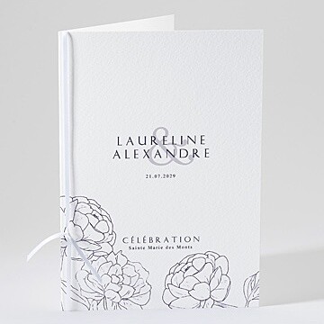 Livret de messe mariage chic et moderne