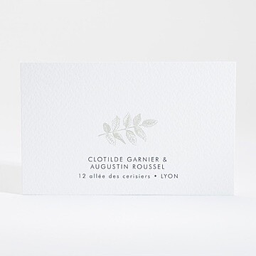Carton réponse mariage esperluette - Dos du carton