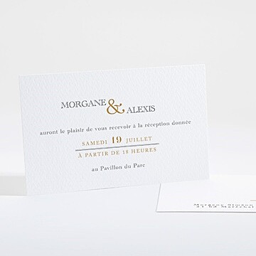 Carton d'invitation mariage réf. N16107
