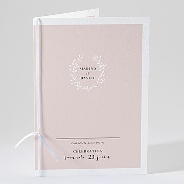 Livret de messe mariage médaillon