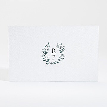 Carton d'invitation mariage belle couronne - Dos du carton