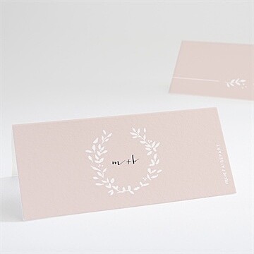 Marque-place mariage médaillon