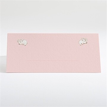 Marque-place baptême enfant bercé de tendresse - Dos du marque-place