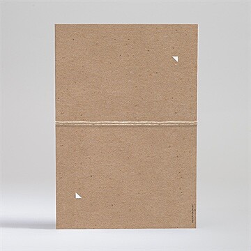 Faire-part mariage précieux cadeau - Dos du faire-part