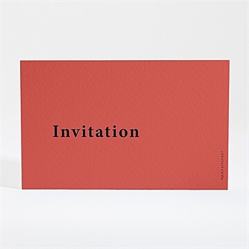 Carton d'invitation mariage enlacés - Dos du carton