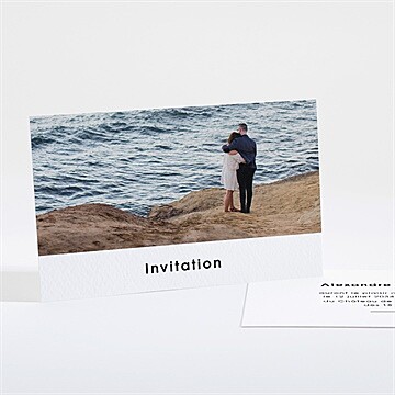 Carton d'invitation mariage réf. N16142