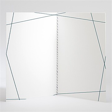 Livret de messe mariage bleu minimaliste - Intérieur du livret