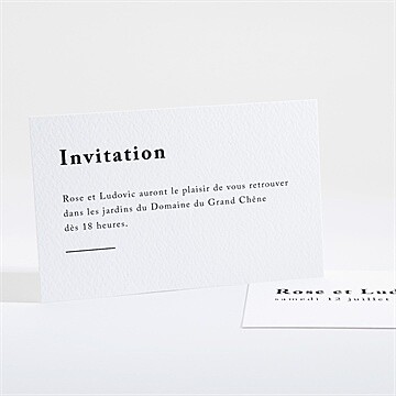 Carton d'invitation mariage mon roc