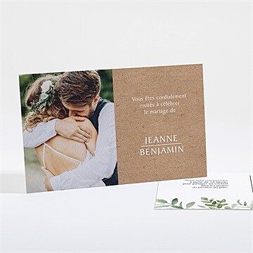 Carton d'invitation mariage réf. N16151