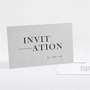 Carton d'invitation mariage réf. N16162