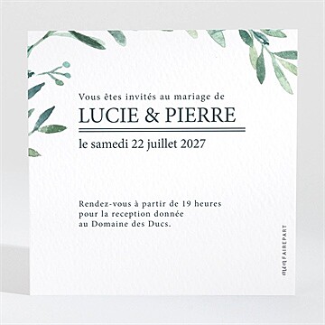 Carton d'invitation mariage réf. N3001566