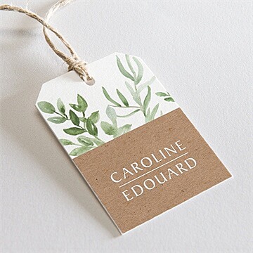 Etiquette mariage feuillage d'été