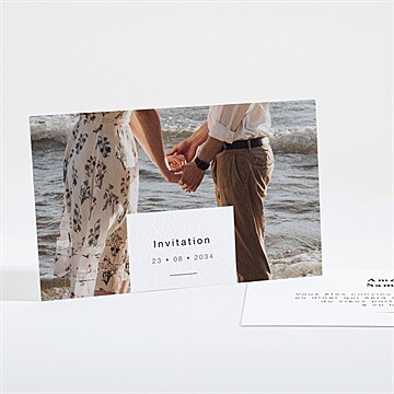 Carton d'invitation mariage réf. N16185