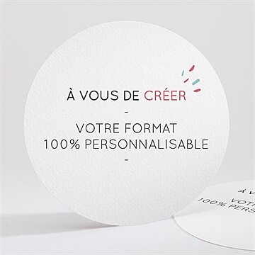 Menu anniversaire de mariage vierge diamètre 13,5 cm