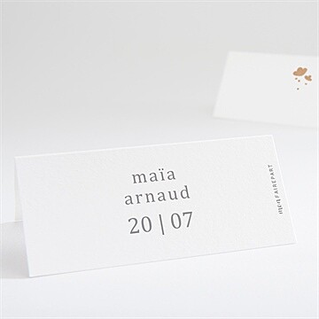 Marque-place mariage gravure