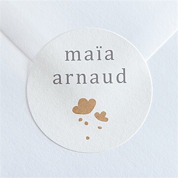 Sticker mariage gravure