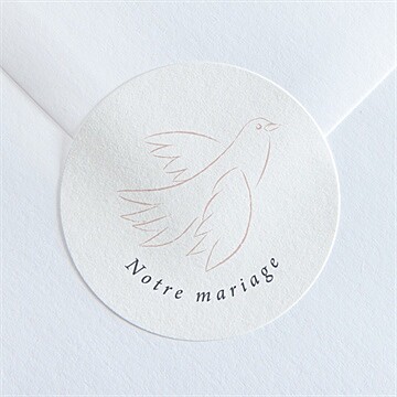 Sticker mariage l'essentiel en initiales